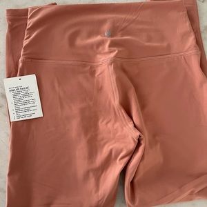 NWT Lululemon Align HR 25” leggings- Beautiful terracota color